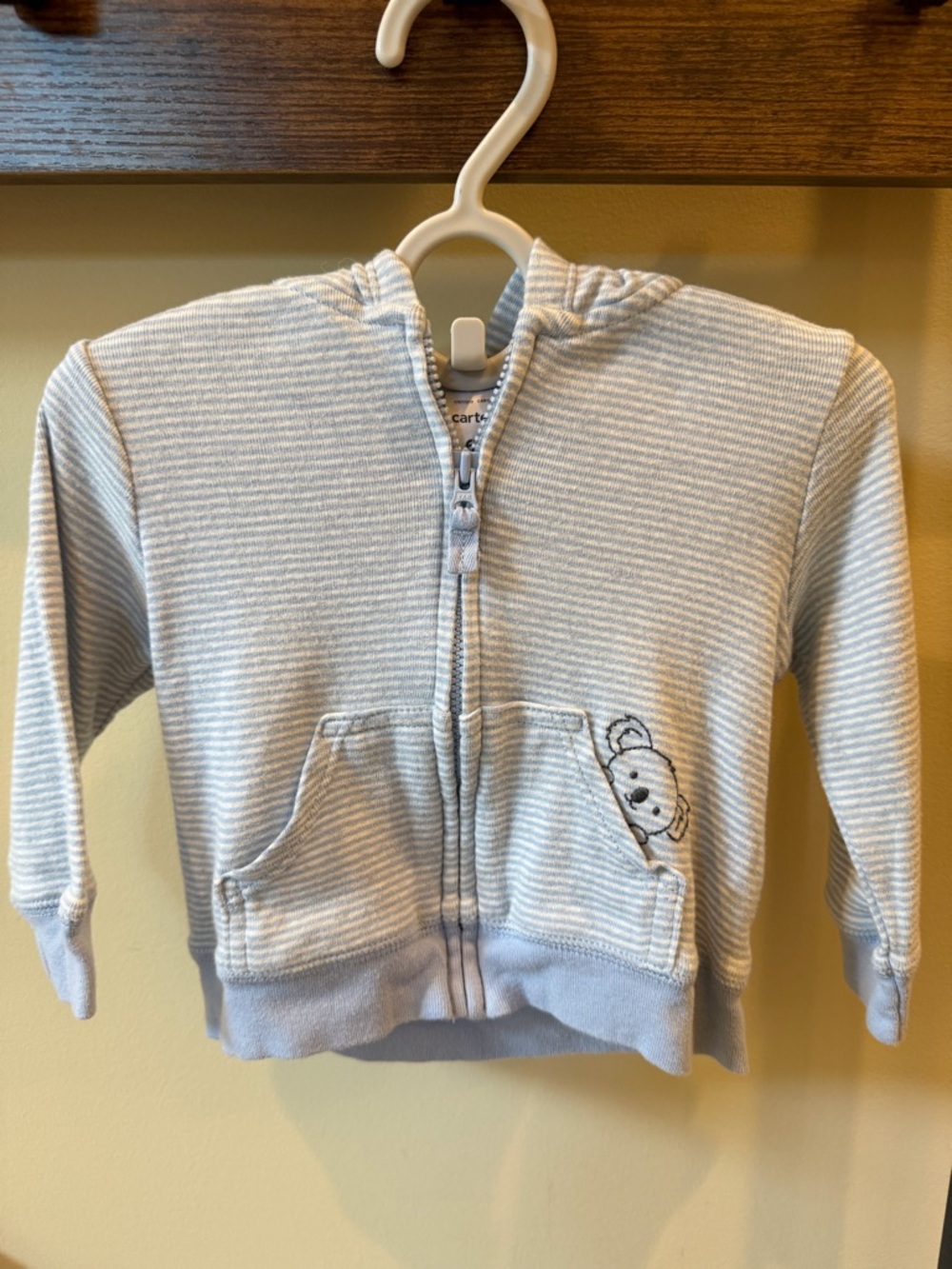 Carter's Baby Boys Blue Hoodie Jacket Size 6 Months